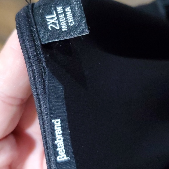 Betabrand pleated flare long sleeve top comfortable stretch - Picture 6 of 7